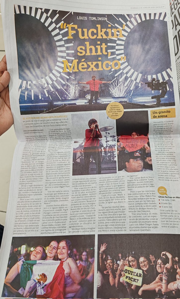 LouisMxOficial's tweet photo. ¡Louis Tomlinson apareciendo  en el periódico mexicano en cada una de sus visitas! 🇲🇽💖 https://t.co/iWKTSs4rrY