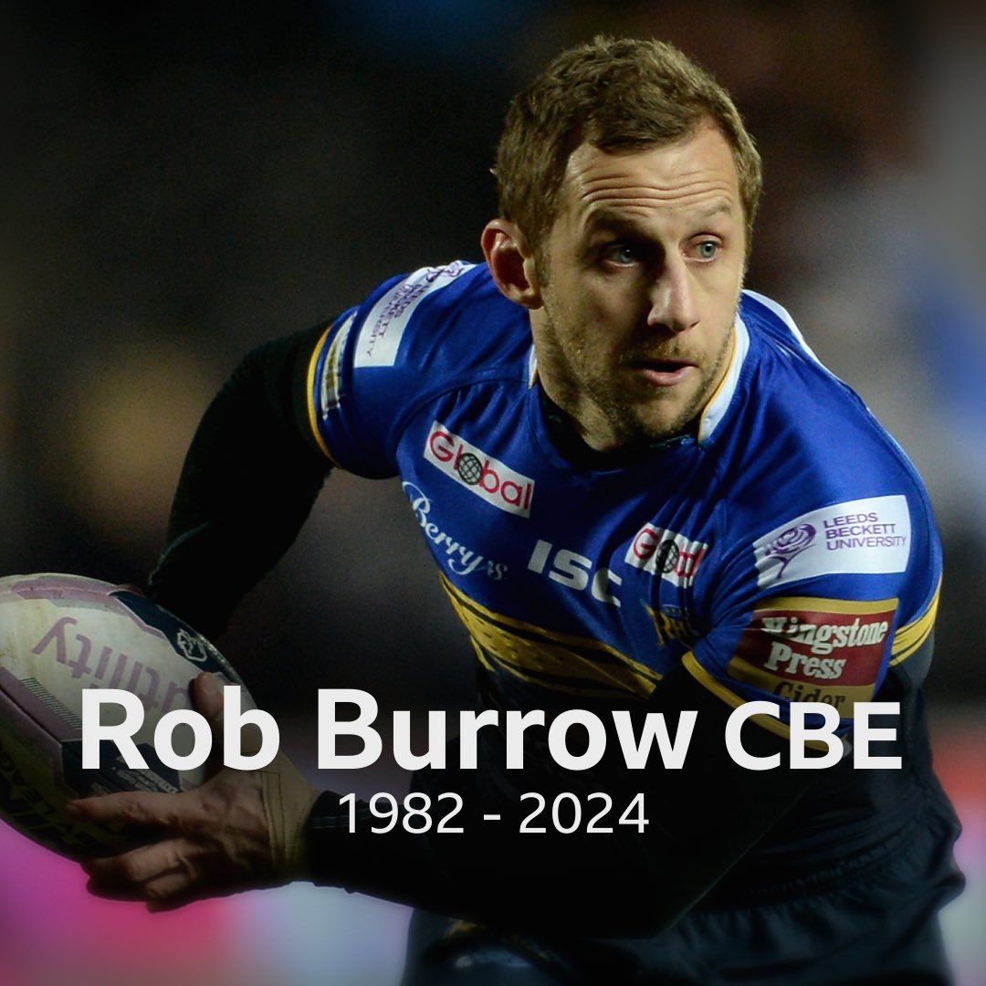 There is only one Rob Burrow CBE. A warrior. A legend. A family man. Our thoughts are with Rob’s family, all at Leeds Rhinos and everyone in the MND community with the news of his death aged 41. bbc.co.uk/news