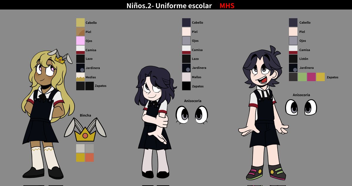 MHSeries00's tweet photo. ♦️ Diseños y referencias ♦️

Que bonitos se ven los niños con sus nuevos uniformes [Parte 2]

Créditos: @/LenCerezaUwU y @/nico00235

#MHSseries #FNAFHS #FNAF https://t.co/8hwpe9twxt