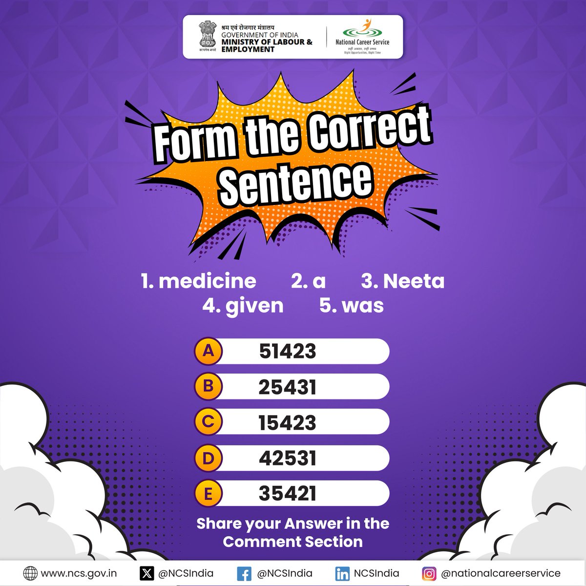 NCSIndia's tweet photo. It is always good to refine your skills from time to time.

For experts' advice on how to build your career, register on https://t.co/CzfOtPr53a Portal.

#NCSIndia #jobseekers #jobsearch #awareness #support #question #CommentShare https://t.co/SIzkuWlnpk