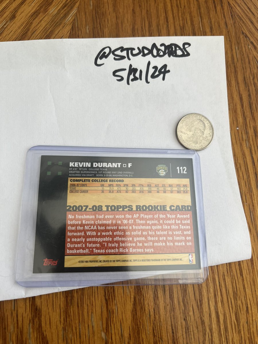 Kevin Durant Topps black rc 

$10 pwe 

<a href="/Hobby_Connect/">Hobby Connection(Colton)</a> <a href="/HobbyRetweet_/">Hobby Retweet</a>  <a href="/sports_sell/">@SPORTS_SΞLL</a> @thehobby247 <a href="/HobbyConnector/">The Hobby Connector ™</a> <a href="/PCOregonDucks2/">Hobby Tag Facilitator</a> <a href="/CodiDaReposter/">CodiDaReposter</a> @nolacardtweets <a href="/84baseballcards/">84Cards • Daily Team B/S/T</a>

#whodoyoucollect #cards4sale #ratedrookie  #NBa   #NBAPlayoffs   #supersonics #seattle