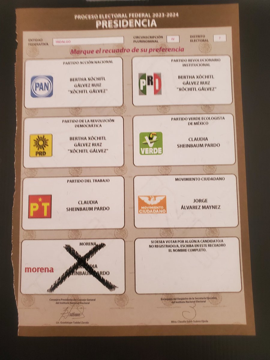 adrixgd's tweet photo. #EleccionesMéxico2024 
#mivotoesparaclaudia https://t.co/zczRilFbnM