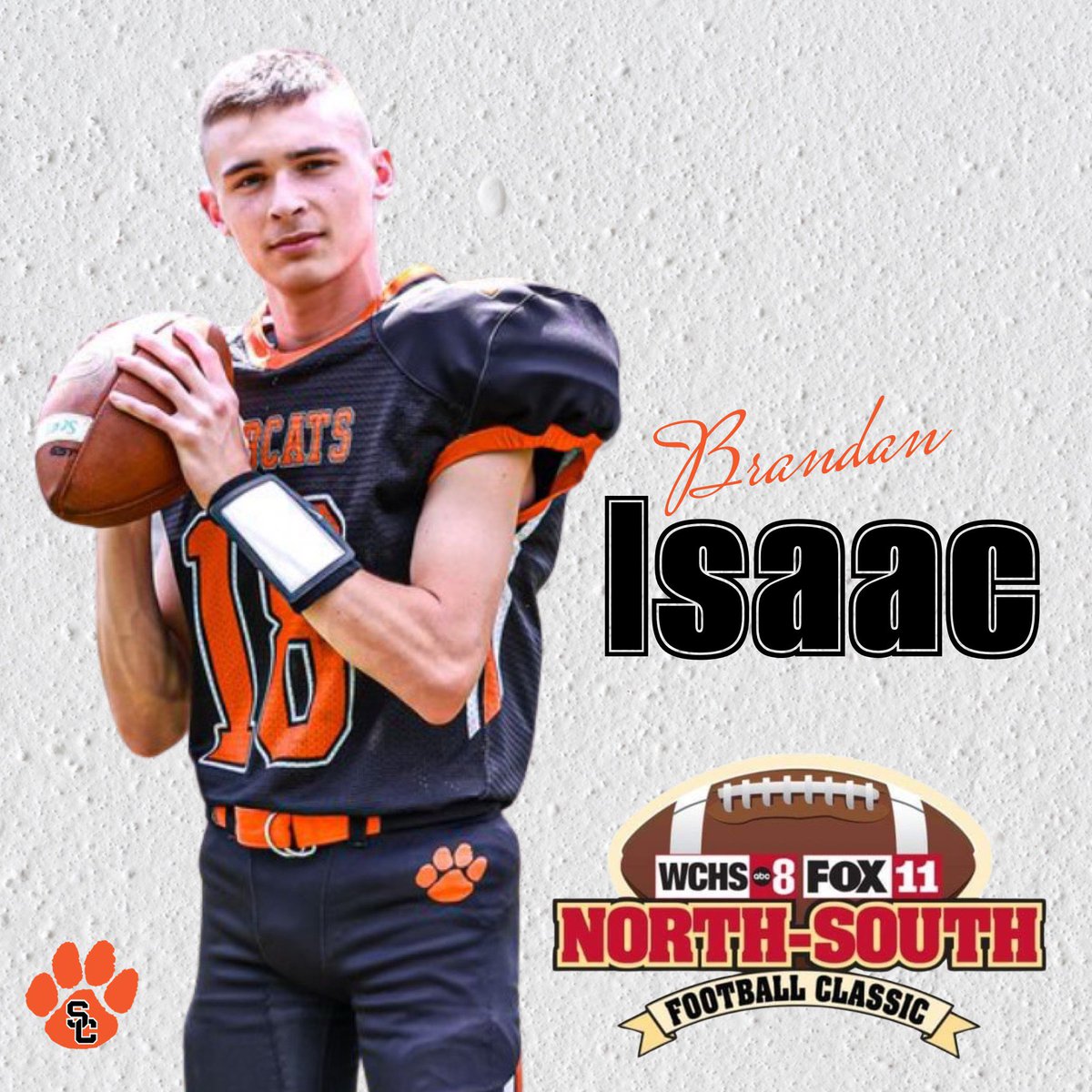 Congratulations <a href="/brandanisaac2/">brandanisaac2</a> on your invite to <a href="/NSFootballWV/">NorthSouthFootballWV</a>!!!