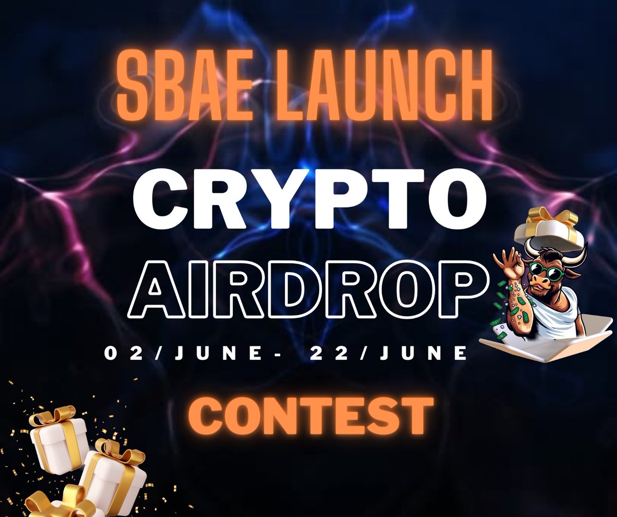 saltbaetoken's tweet photo. 🎉 We're excited to announce our SBAE Launch Airdrop Contest! To celebrate the launch of Salt Bae For The People (SBAE), we're giving away 8.5 million SBAE tokens to 200 winners! 🎉

📅 Contest Date: Start June 2nd until 22nd 2024. Learn more at https://t.co/wn756nbvLG https://t.co/uP8IlZS6VC