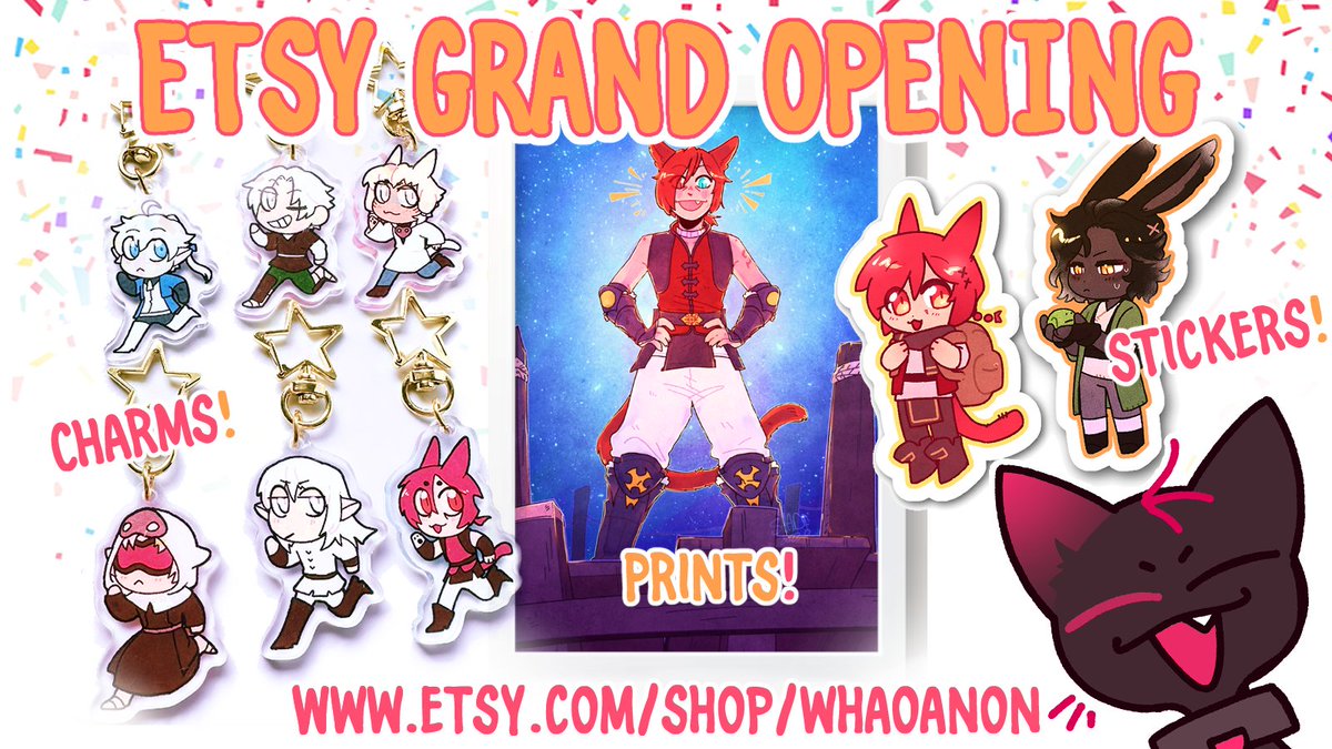 🎉 !!!HAPPY GRAND OPENING!!!🎉

etsy.com/shop/whaoanon

(rt appreciated! 🖤)