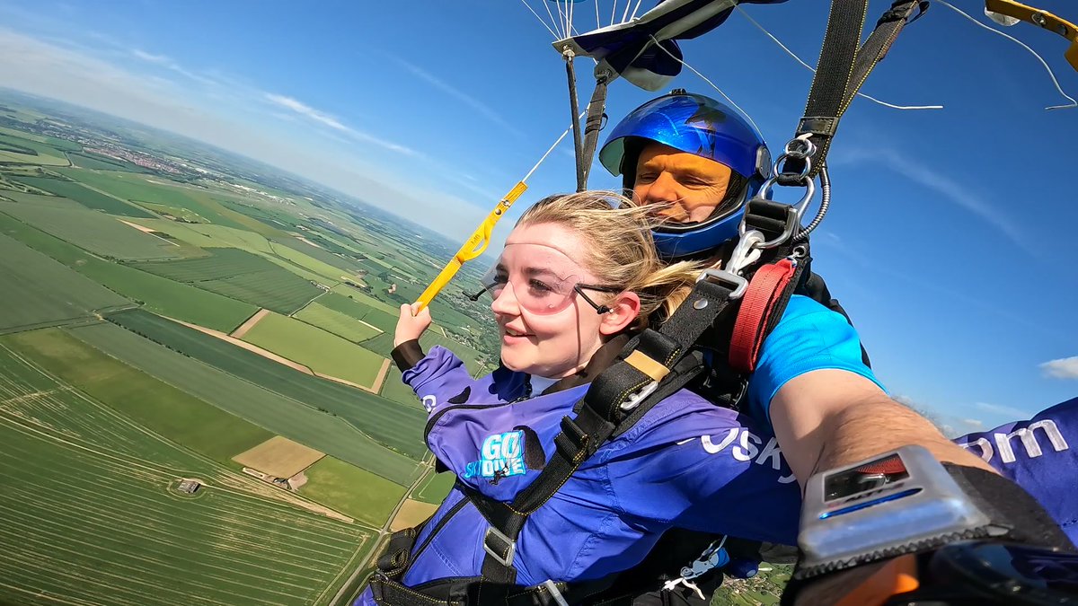“What did you get up to over the half term Miss Hyde?”

Oh nothing crazy, just jumped out of a plane…