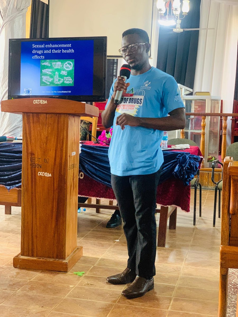 jr_sankoh's tweet photo. As Leaders, we have the #power to influence change.  Happy to have contributed in raising #awareness on #drug misuse during the month of #May2024, as a presenter, at the Drug Awareness Symposium, courtesy of #SDA #Church Sierra Leone #Conference. 
#drugawarness 
#drugabuse 
@WHO https://t.co/HEexwDCRC5
