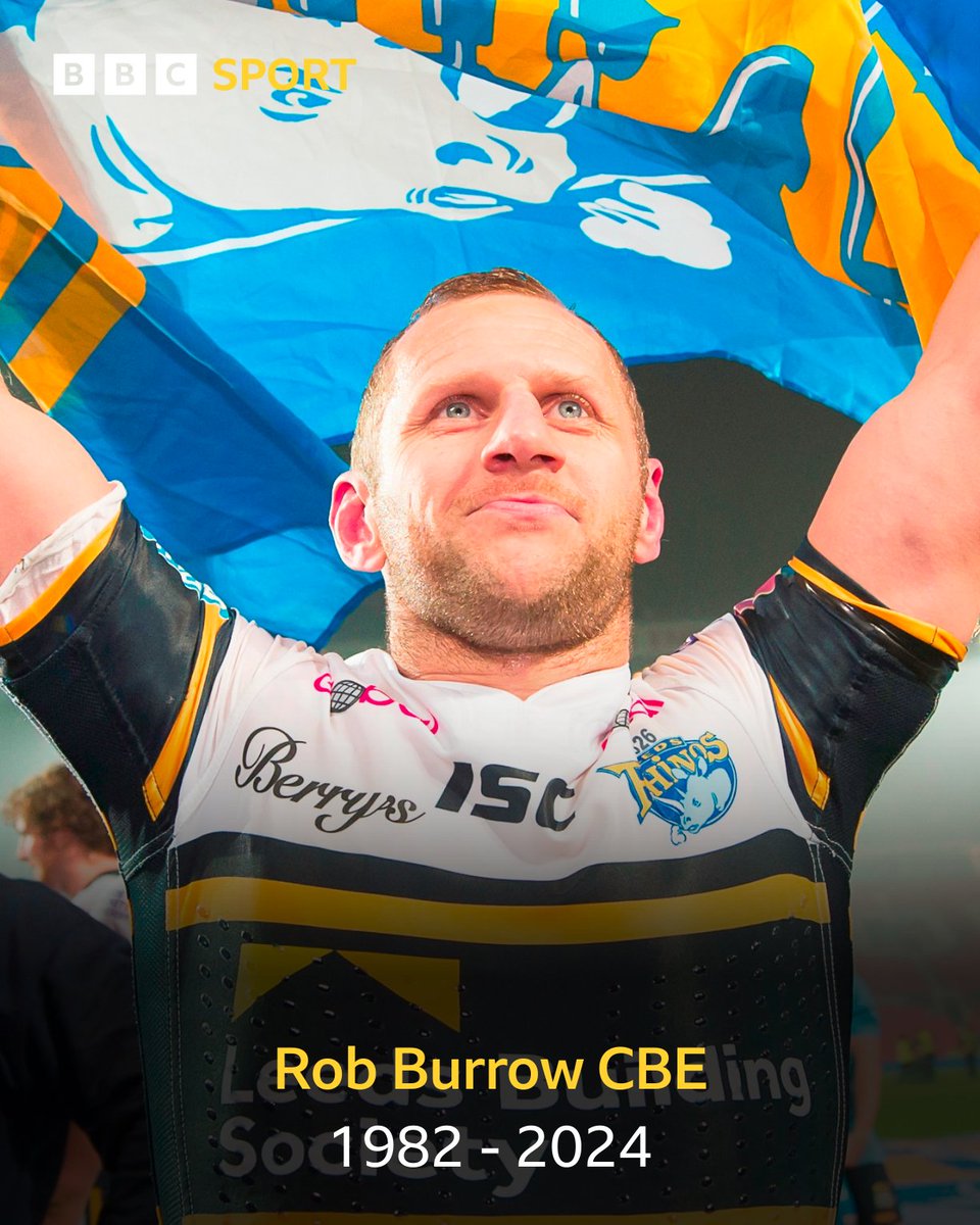 Leeds Rhinos have confirmed that club legend Rob Burrow CBE has passed away at the age of 41.

Our sincere condolences go to Rob's family, friends and fans who witnessed one of the greatest players of his generation.