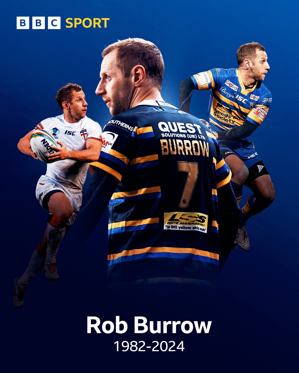 mcropper18's tweet photo. RIP Rob Burrow! Absolute legend taken too early 😭 https://t.co/87kQXYLrKM