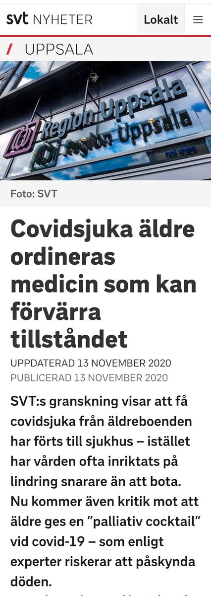 Jag har erfarenheter som gör att jag vill att <a href="/svt/">SVT</a> läggs ner.
9 april 2020 hade Sverige med Tegnell vid rodret tagit beslut att covid skulle spridas fort för kortast tid till "flockimmunitet".
Strategin var att "skydda sjukhusen" mot överbelastning genom att ge läkare i uppdrag