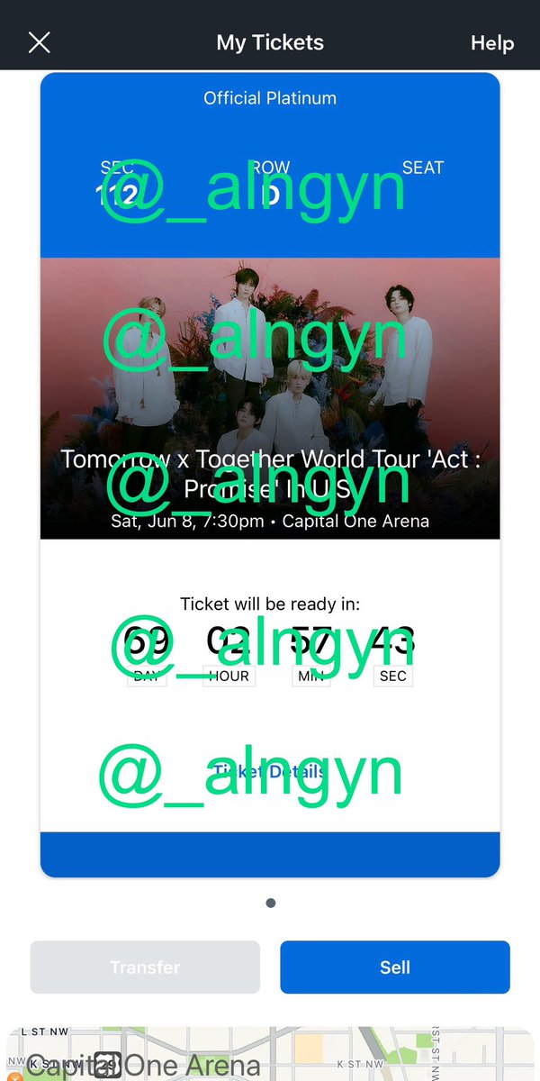 _alngyn's tweet photo. wts txt ticket
Capital One Arena, DC 6/8
-SEC 112 Row D (lower bowl)
-$415 bfv (fv is $565) better than TM prices
-will provide proof and willing to video call during ticket transfer

please dm, i don't want this ticket to go to waste!

#TXT_TOUR_ACTPROMISE   #TXTwts #TXTinDC https://t.co/jEIFMsGqax