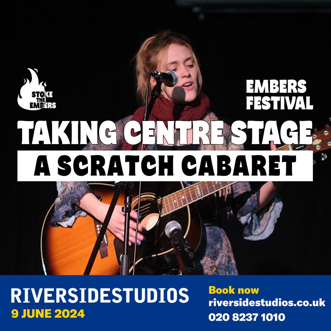 Stoke The Embers (@stoketheembers_) on Twitter photo Taking Centre Stage: A Scratch Carabet is coming to <a href="/RiversideLondon/">Riverside Studios</a> 🔥
JUNE 9
6:30-8:30pm
River Room
Join us for an evening of new writing and live music form London’s brightest emerging and established creatives 🎭
🎟️: riversidestudios.co.uk/see-and-do/tak… Taking Centre Stage: A Scratch Carabet is coming to <a href="/RiversideLondon/">Riverside Studios</a> 🔥
JUNE 9
6:30-8:30pm
River Room
Join us for an evening of new writing and live music form London’s brightest emerging and established creatives 🎭
🎟️: riversidestudios.co.uk/see-and-do/tak…