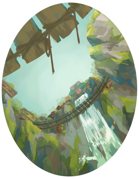 「tree waterfall」 illustration images(Latest)