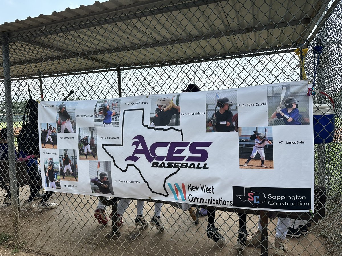 NewWestComms's tweet photo. We are proud to support Aces Baseball! https://t.co/fJu6ERByb4
