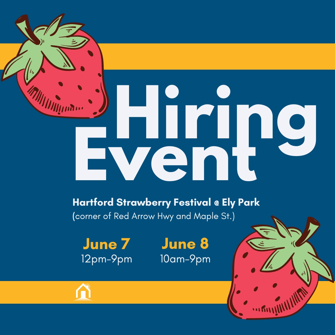 Friday: June 7th 12pm-9pm
Saturday: June 8th 10am-9pm
Hartford Strawberry Festival

BSLS: Our team will be there to answer any specific details while sharing in the local community joy.

Come join a day filled with fun festivities and strawberries! 🍓