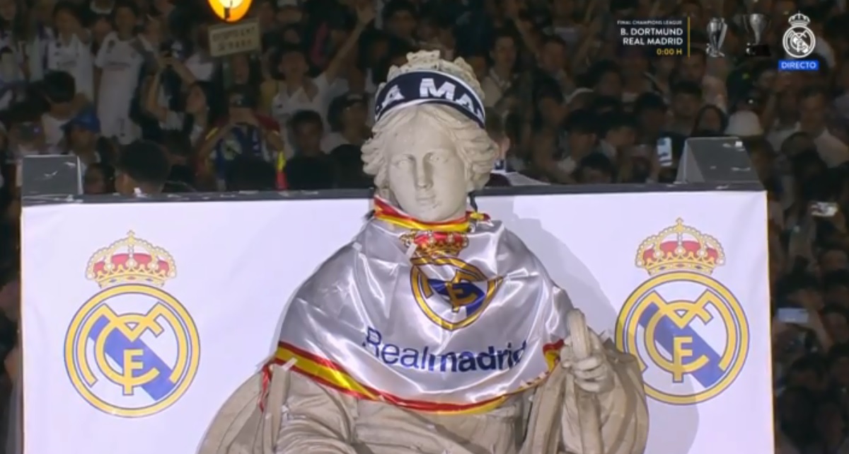 Sonríe la Diosa Cibeles, hala Madrid y nada mas!!