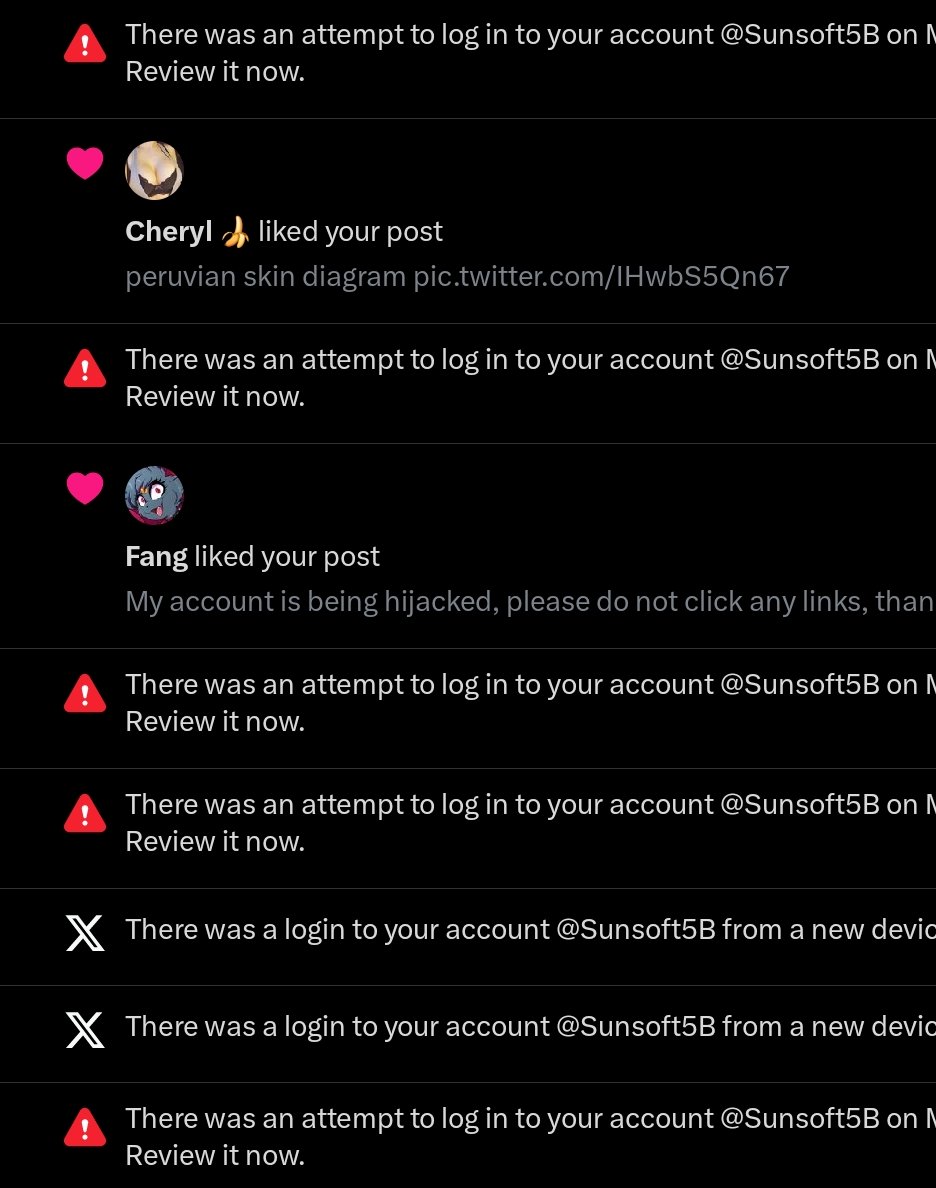 Sunsoft5A's tweet photo. Después de pensarlo mucho tiempo he tomado la decisión de abandonar esta cuenta de Twitter.
Ya han intentado hackearme varias veces y no puedo seguir ocupandome de ello.
Estaré en @rodri_coro publicando exclusivamente trabajos (arte, video, música). ¡Los veo allí! ❤️🩷❤️🩷 https://t.co/CWctMwSWTp