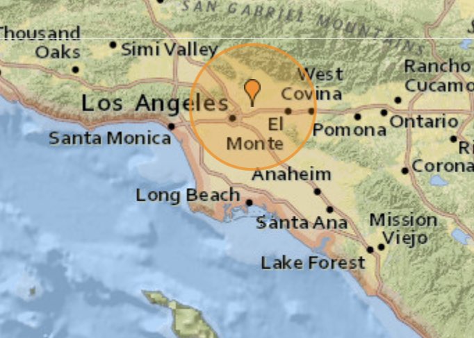 DavidTVGonzalez's tweet photo. #ÚLTIMAHORA: Temblor en el sur de California — Un movimiento telúrico de magnitud 3.5 se registró cerca de Pasadena. De acuerdo con el @USGS, el sismo ocurrió a las 9:56AM y tuvo un epicentro a unas 2.2 millas de la ciudad de South Pasadena. #earthquake @Univision34LA https://t.co/lURtqe6ryU