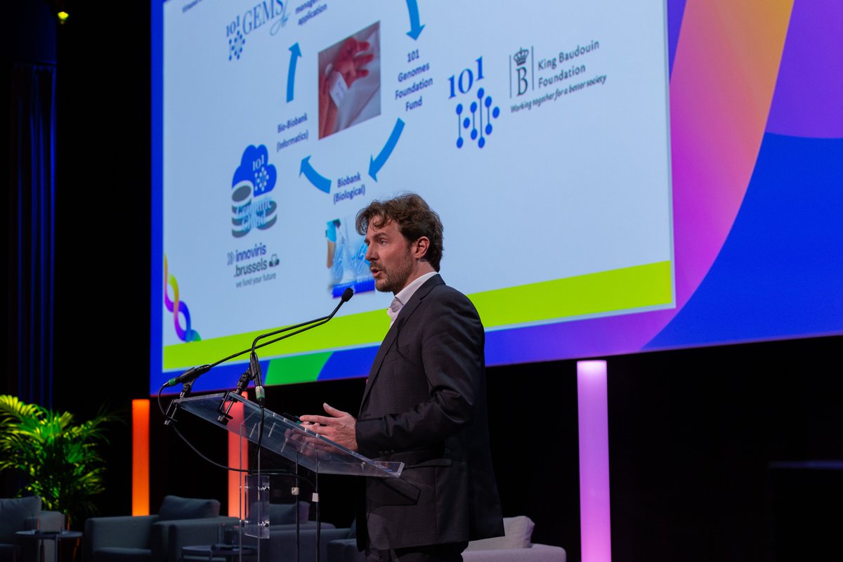 On 28 May, <a href="/F101Genomes/">101 Genomes Foundation</a> was invited to present its work at the @EU2024BE conference 'Towards healthcare of the future: AI and Omics Data' (omicsforhealth.eu/home/)