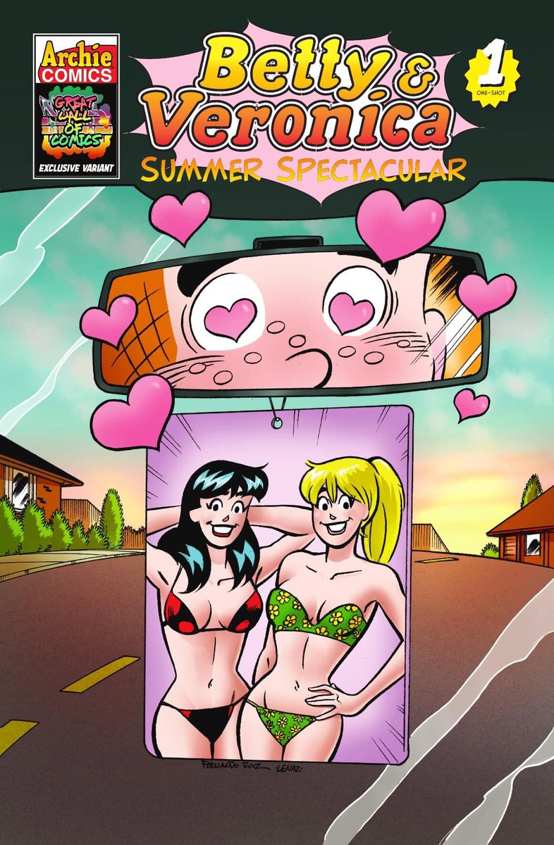 Revealed at last! My exclusive variant cover for Betty &amp; Veronica Summer Spectacular #1 available exclusively from @TheGreatWallofComics!