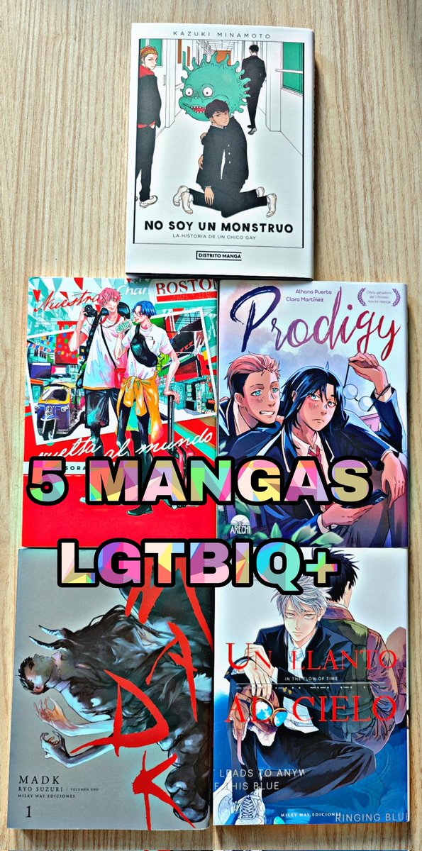 Os dejo 5 mangas #LGTBIQ para celebrar este #PrideMonth que hemos entrado en Junio 🏳️‍🌈

Dejadme en comentarios del reel más cositas de otras letras del colectivo que tiro siempre más por una 🥹

#Pride #Orgullo #LGTBI #Mangas #BL 

instagram.com/reel/C7uKuTtI_…