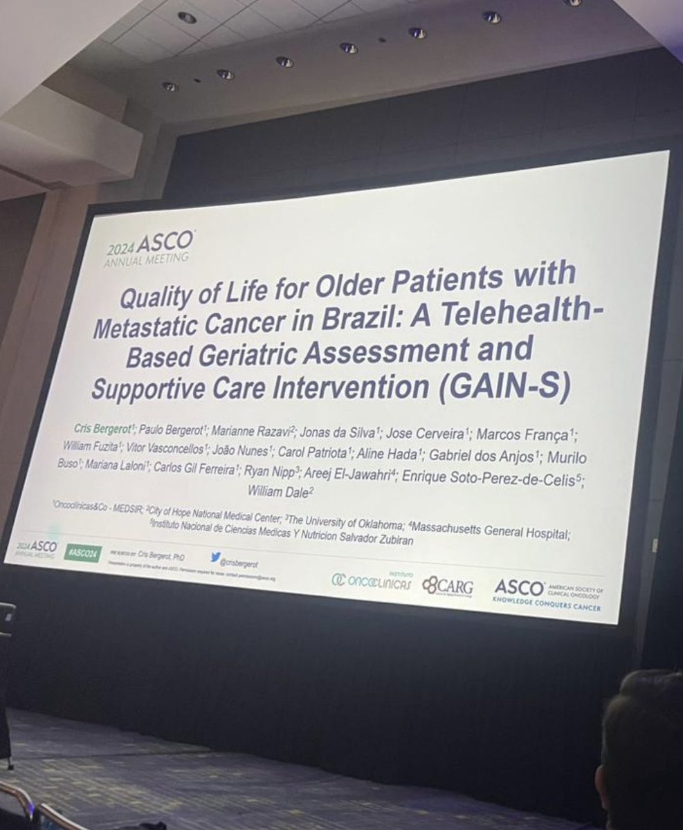 RenataF3837380's tweet photo. Congrats @crisbergerot for this amazing oral presetantion !! #ASCO24 https://t.co/scY4nLm0HD