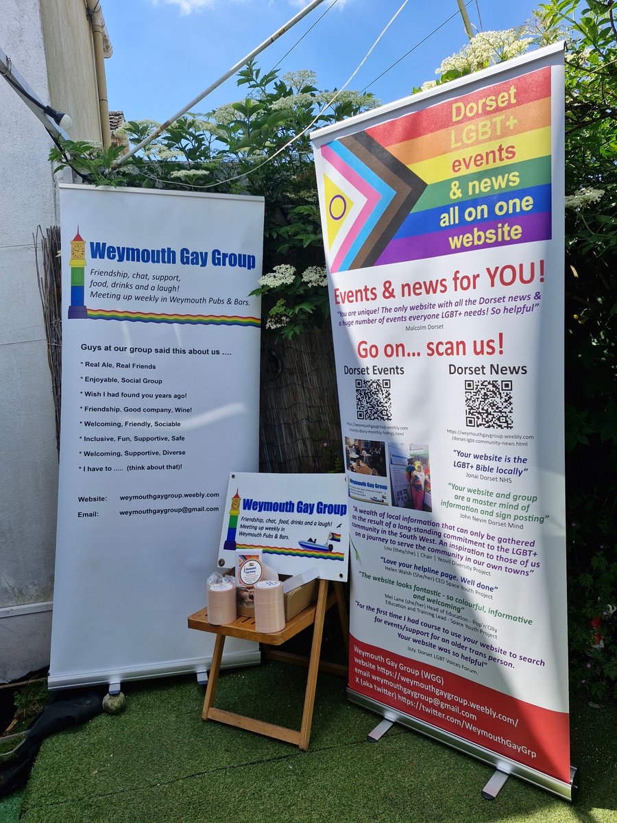 WeymouthGayGrp's tweet image. YIPPY!  Its #PRIDE month 2024!
FIVE #Dorset #Prides upcoming ... 

Join us #Weymouth #Gay Group at #PoolePride @LighthousePoole #Poole sat 8th. 

Come and say "hello" and get your free Beer Mat on our information stall 1pm - 5pm and see our new banner!
#LGBT #LGBTQ #LGBTQIA