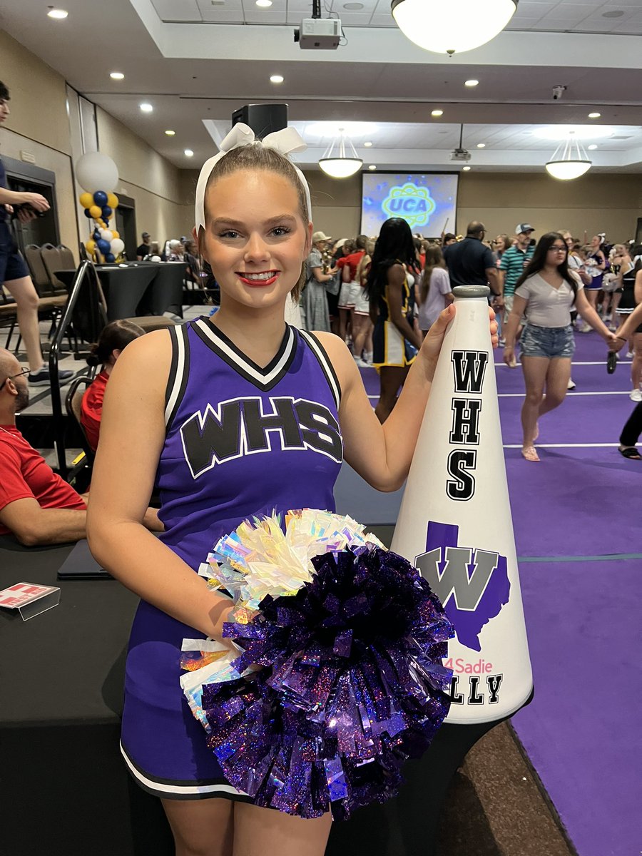 CaraCanada's tweet photo. Super proud of MollyMcCollum! Three time UCA All American cheerleader, three time Pin It Forward award and an invite to join the UCA staff after graduation! #cheer
#willishighschool #willischeer https://t.co/HGJy0gOPrm