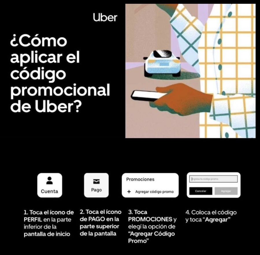 daveminguez's tweet photo. @chikveneno @Uber No va en cupón, es en código promocional #EleccionesMéxico2024 https://t.co/kXqWPt8Obo