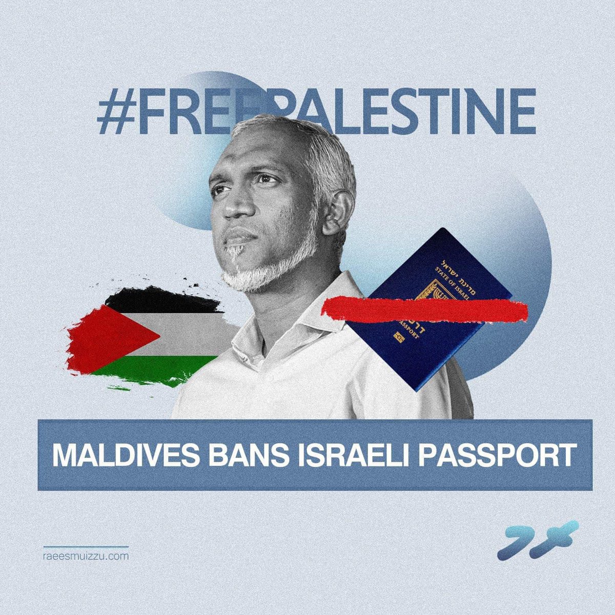 GShaffaan's tweet photo. Maldives BANS Israeli passport 
#freepalestine 
#BanIsraelPassort https://t.co/hCf22fCqUX