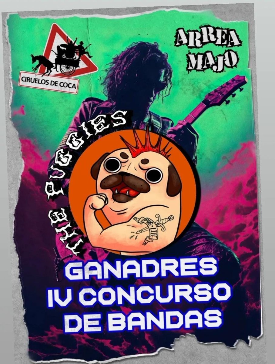 Nunatika's tweet photo. .@Puggies_oficial Una vez más arrasando en otro concurso de bandas. Felicidades chavales y como dirían ellos, guaucias a todala gente que les votó!!  https://t.co/0Qz3Ue5XHW https://t.co/3KCSQYZqed