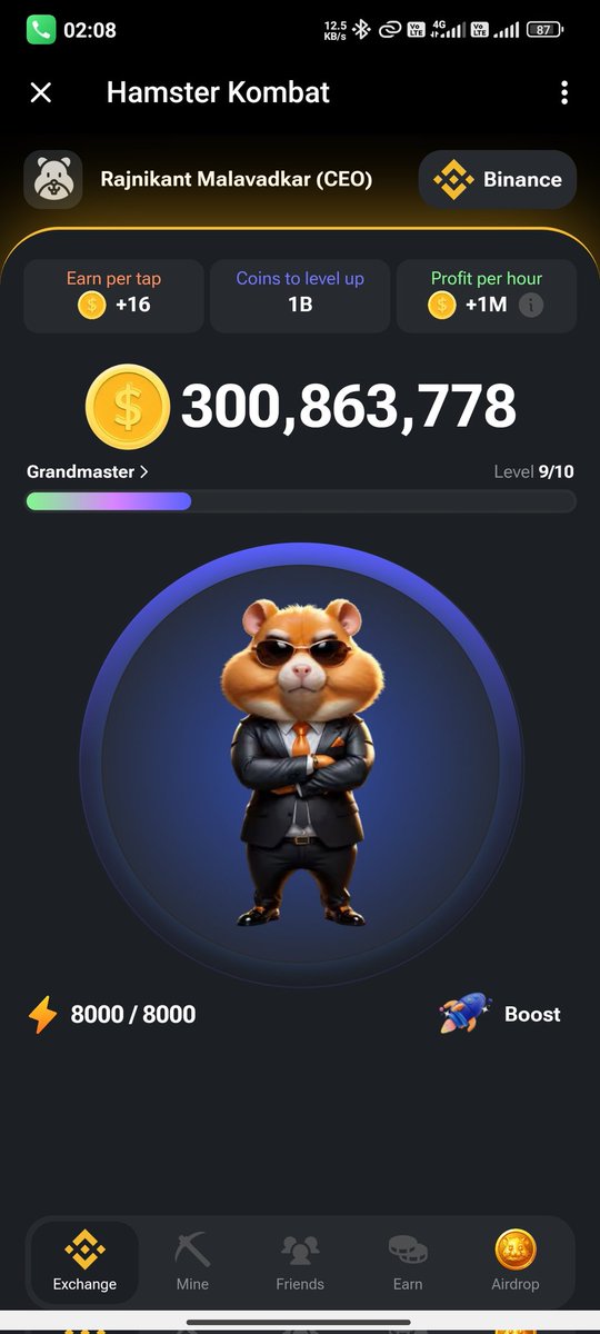 CryptoPi0neers's tweet photo. @hamster_kombat @ton_blockchain My profit per hour is 1M+ what is yours..
Join 👻our telegram group for daily 🐹update👇👇👇👇
https://t.co/5vOWoztN30

Also follow me @CryptoPi0neers 💜🚀 https://t.co/za4xTfWl8a