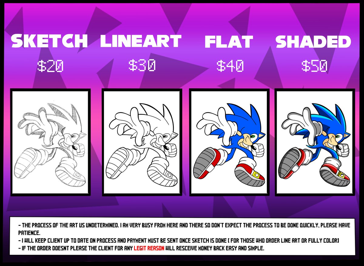 SonyNintEGA's tweet photo. HEY YOU, I'm open for commissions! If you enjoy my art that much you can now order some art made by me! My Dms are available until I decide to close them! So step right up and order today!
#commissionsopen https://t.co/rYE54qJxdE