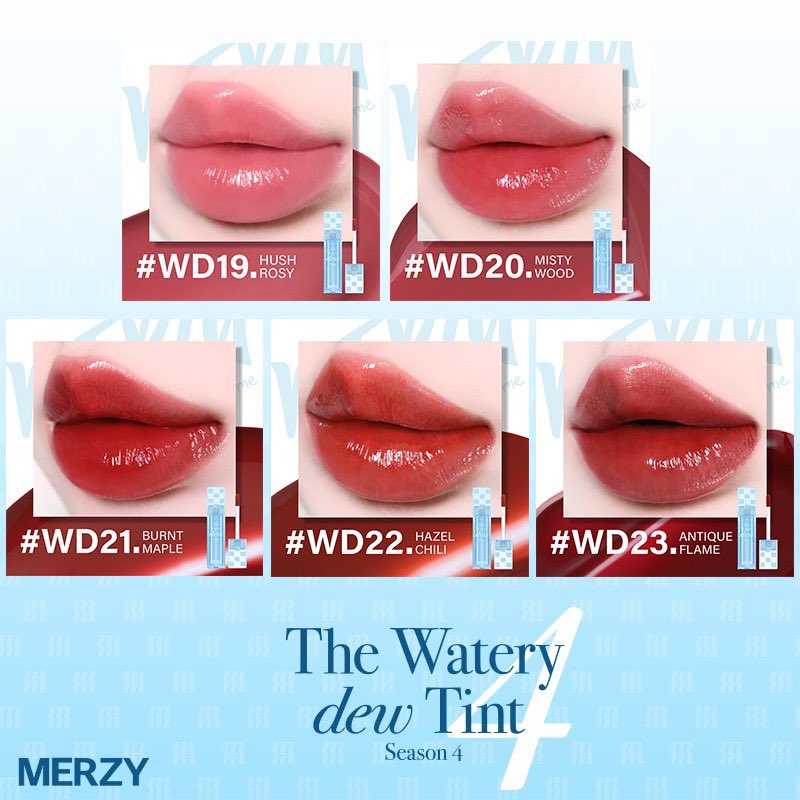 Hhan061's tweet photo. Son Tint Bóng Hàn Quốc Bền Màu, Lâu Trôi Cho Đôi Môi Căng Mọng ❤️
Merzy cho ra phiên bản dòng son bóng The Watery Dew Tint season 4 với chất "son thạch" mềm mại, lớp tint bóng trong suốt mang lại vẻ đẹp tự nhiên và tươi tắn cho đôi môi. 👉🏻https://t.co/AE3aQuGlRm https://t.co/MFgjDSJaPG