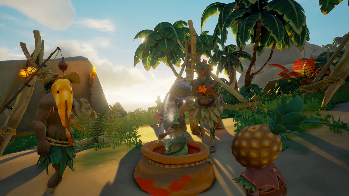 Wesliver1's tweet photo. Contest Theme: Island Life 🏝️
Vegetal Cannibals 🍋🍍🍓
@SeaOfThieves
#SeaOfThieves #SoTShot #monkey_island https://t.co/4e5ktrftK3