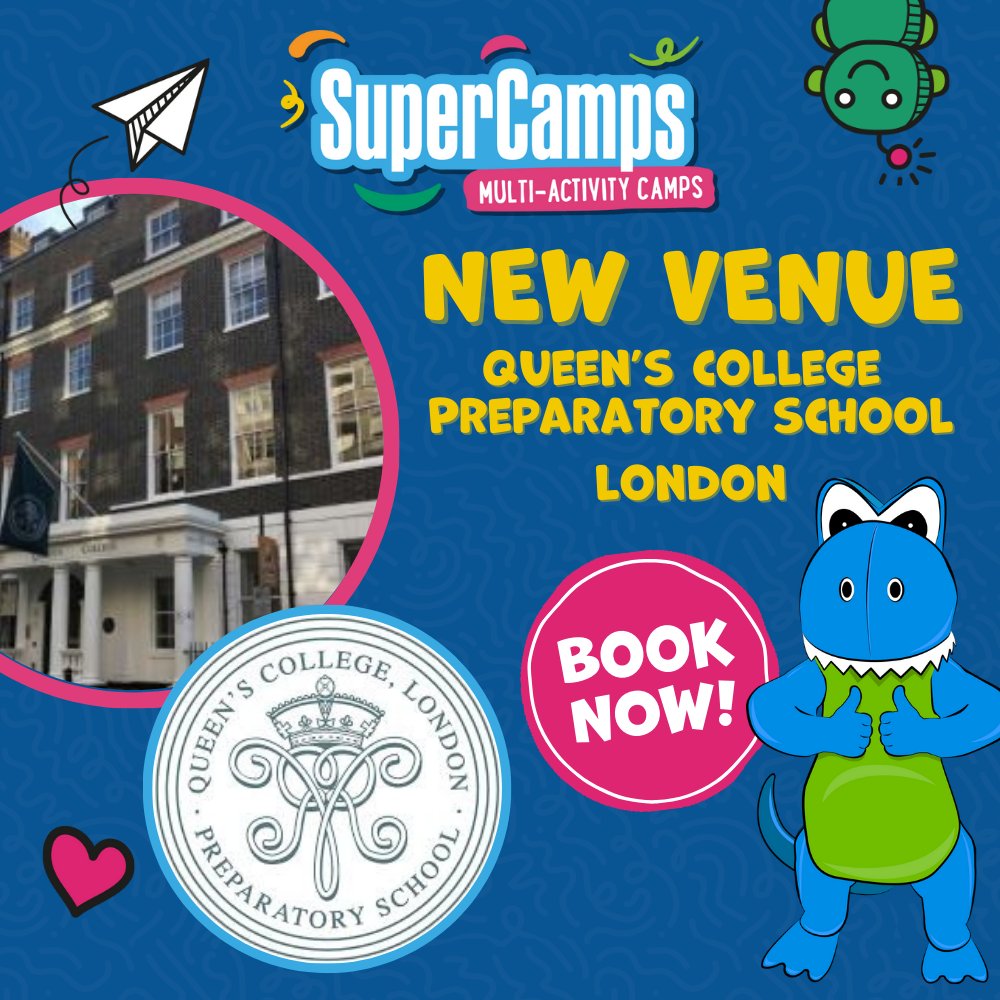 🌟 Exciting News Alert! 🌟
Looking for the ultimate holiday experience for your kids? Look no further! SuperCamps has landed at Queen's College Preparatory School, London (near Regent's Park).  🏫✨

#londonholidaycamp #kidscamps #SuperCamps