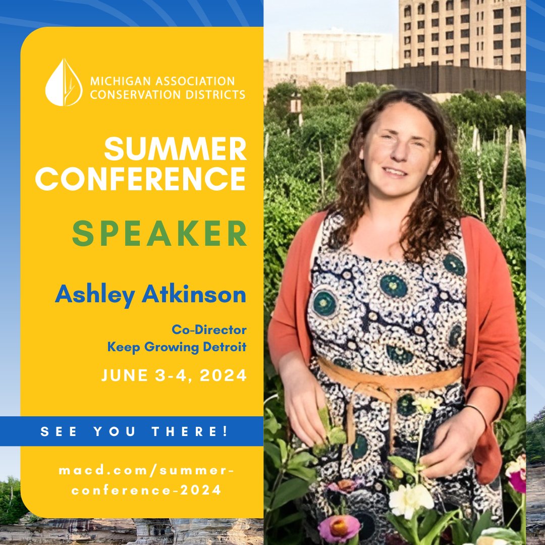 MI_Conservation's tweet photo. 🏙️ Explore the ever-innovative realms of Urban Agriculture. 🏡 Community gardening -- it takes a village. 🌻 Learn how to bring new life to vacant land + help Michiganders in urban areas grow their green thumbs. 🌿 Visit Whova to set your MACD 2024 Summer Conference schedule! https://t.co/Ojd4dy9xVS