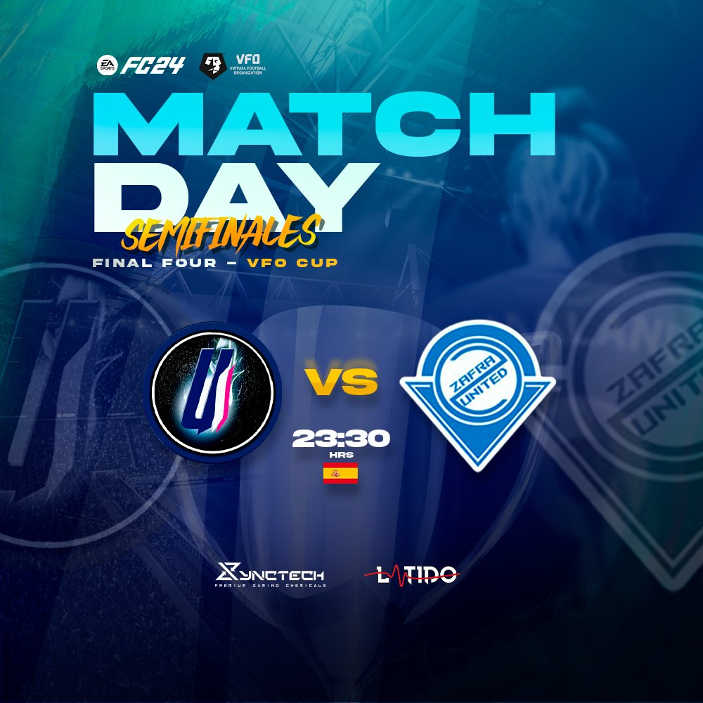 UltraInstinctes's tweet photo. #MATCHDAY | Clubes Pro
Hoy tenemos una gran noche por delante, hoy podemos ser campeones de la copa de @VFOspain 💪🏼🏆
🏆SEMIFINALES
🆚@ZafraUnited
⏰23:30
#CopaVFO #ClubesPro #FeelUltraInstinct https://t.co/MHkp2OdVIV