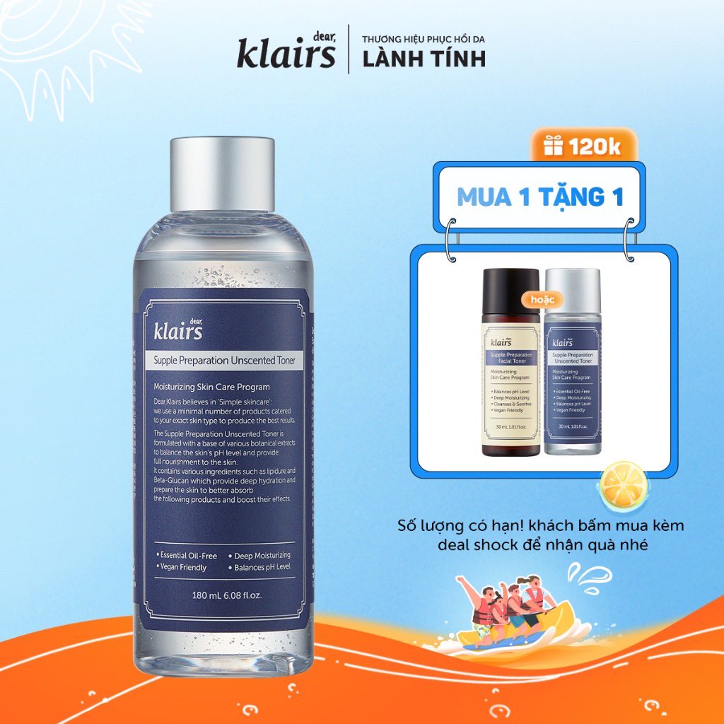 Hhan061's tweet photo. Klairs Supple Preparation Unscented Toner dưỡng ẩm Giúp loại bỏ bụi bẩn và bã nhờn dư thừa trên da sau khi rửa mặt đồng thời cân bằng độ pH để các bước skincare tiếp theo đạt hiệu quả hơn.
Supple Preparation Unscented Toner

https://t.co/rm1UmB88oQ https://t.co/Wr8Pg2VnIV