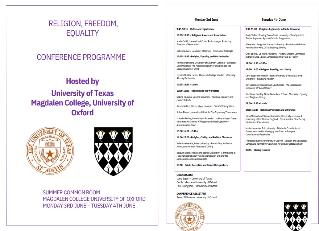 bwwong1984's tweet image. Looking forward to presenting my paper "Contributing to Public Deliberation by Religious Behavior: Beyond the Inclusivism-Exclusivism Debate" at the "Religion, Freedom, Equality" conference, exploring timely religious issues from legal, political, and philosophical perspectives💪