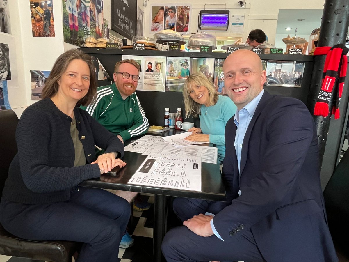 CMonaghanSNP's tweet photo. Great to be joined by @StephenFlynnSNP in Broomhill this morning.
#CafeCirca
#VoteSNP
#GE24 https://t.co/YpghpM5JK8