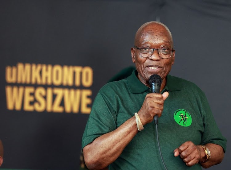🔴BREAKING NEWS🔴 Former State President and MK Leader Jacob Zuma reportedly arrived late at the National Results Operations Centre at Gallagher Estate in Midrand. Security officials blocked him at the main entrance as he attempted to make a "grand entrance" while President Cyril