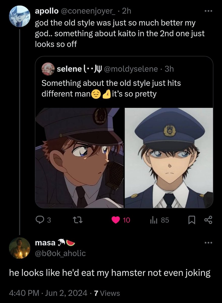 M1R0777's tweet photo. I like Kaito kid (I wish to see him dead) https://t.co/NOtAunY3Xx