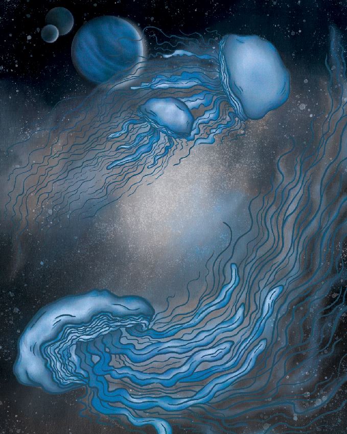 PowellTheArtist's tweet photo. Get ready for Jellyfish in Spaaaaace!
I had so much fun with this illustration. It was challenging to draw, especially the background. But it was so worth it. I ended up making a few different versions.
#jellyfish #jellyfishart #space https://t.co/AVzwiaJSYD
