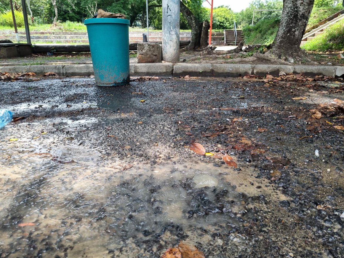 donellysv's tweet photo. Señores, @ANDASV, buenos días. En la Colonia Bello San Juan, Avenida Cádiz, frente a la cancha hay un derrame de agua. El agua emana de dos partes. https://t.co/cRion5drXw