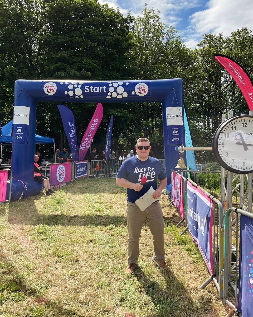 It was a pleasure to back in on stage again this year for Race For Life, Inverness. Well done to everyone that took part and helped to raise over 70K for Cancer Research UK