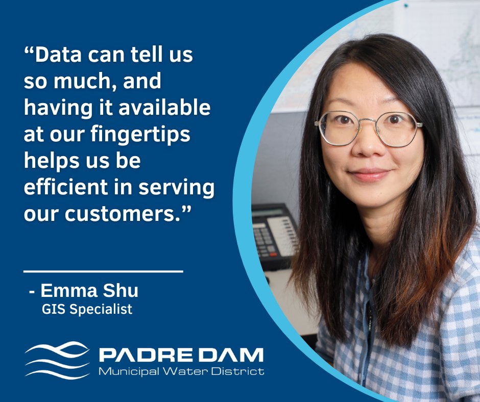 PadreDam's tweet image. Emma is part of a team that organizes data into maps using geographic information systems. This allows crews to access the information they need when out in the field at a moment's notice. #GIS #WorkForWater