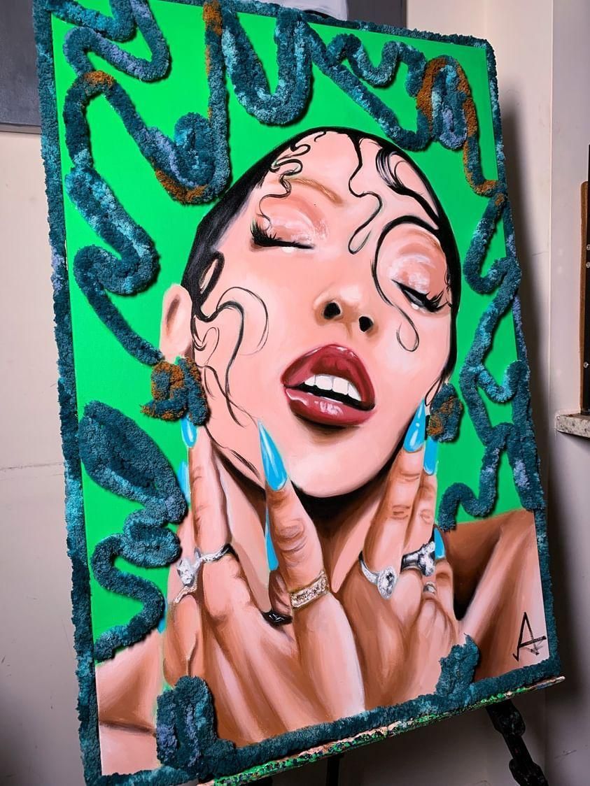 🎨Acrylic Painting by Ashante Blackwood.  <a href="/artisticlifest1/">_artisticlifestyle</a>

"Trendsetter"

#blackart #art #afroart #acrylicpainting #dopeart #africanart #viral #finearts #afroart #artwork #realism #paintings #oilpainting #artcollector #contemporaryart #artgallery #itsArtsthetic #trending
