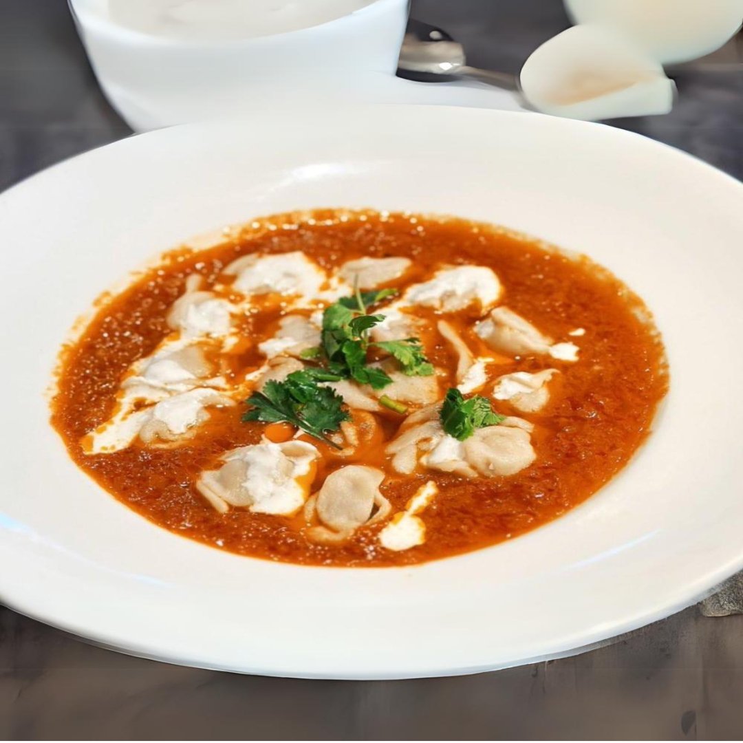 🍲 Dive into Comfort with Our Signature Tomato Soup with Dumplings! 🍲

📍 San Jose, CA
Order online at KusanCuisine.com/order or call 855-MY-KUSAN to make a reservation!

#sanjose #siliconvalley #halal #bestfoodbayarea #bayareafoodie #catering #uyghur #asianfood #bestfoodsf