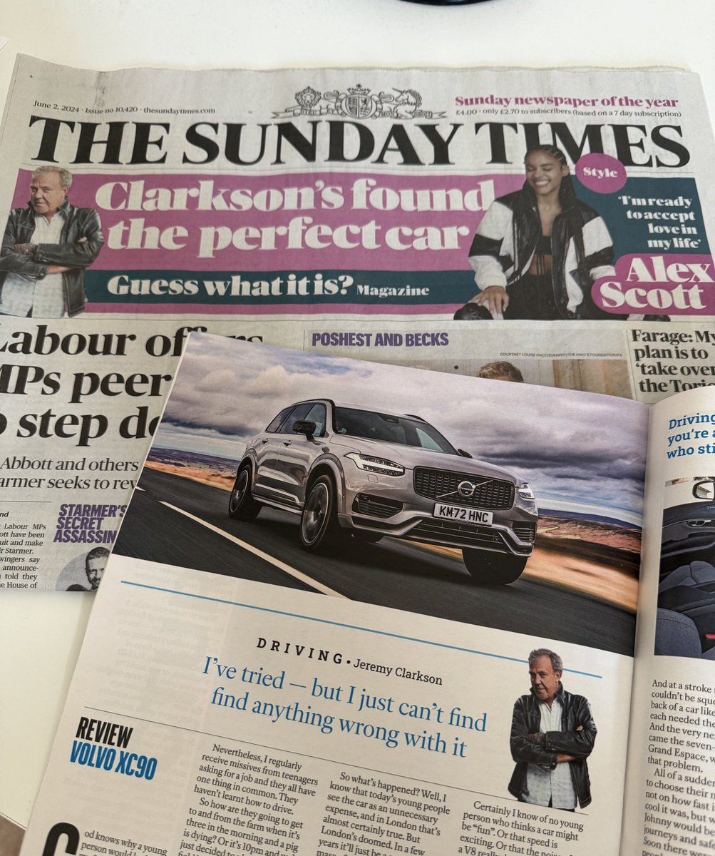 If you haven’t seen The Sunday Times today, here’s what you’ve missed… 😍😎